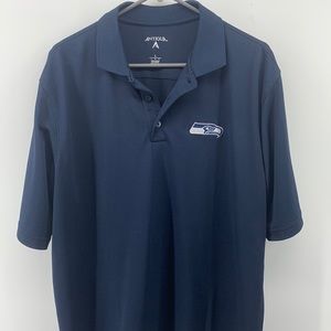 Mens Seahawks Golf Polo